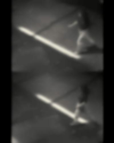 Film still: Lotty Rosenfeld, Esta línea es mi arma, 1985